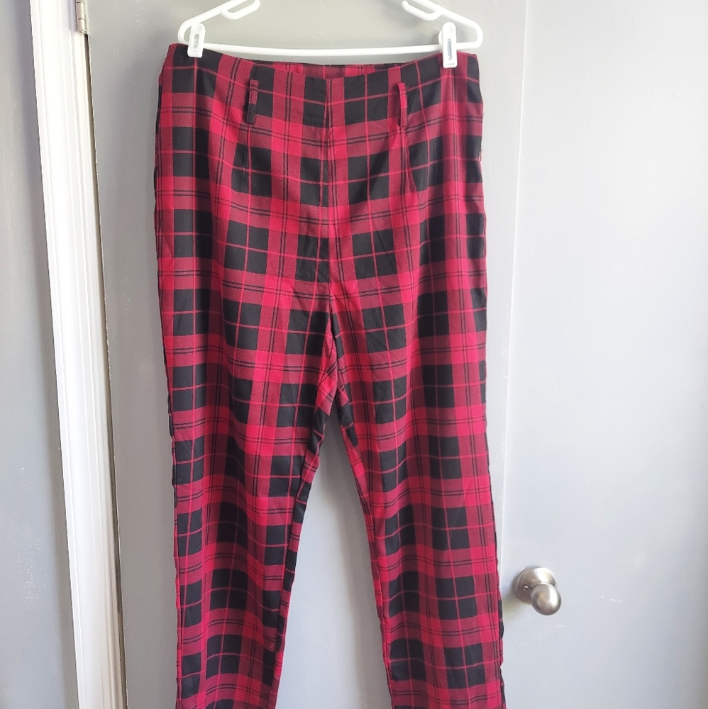 Collectif Maddie Check Trousers